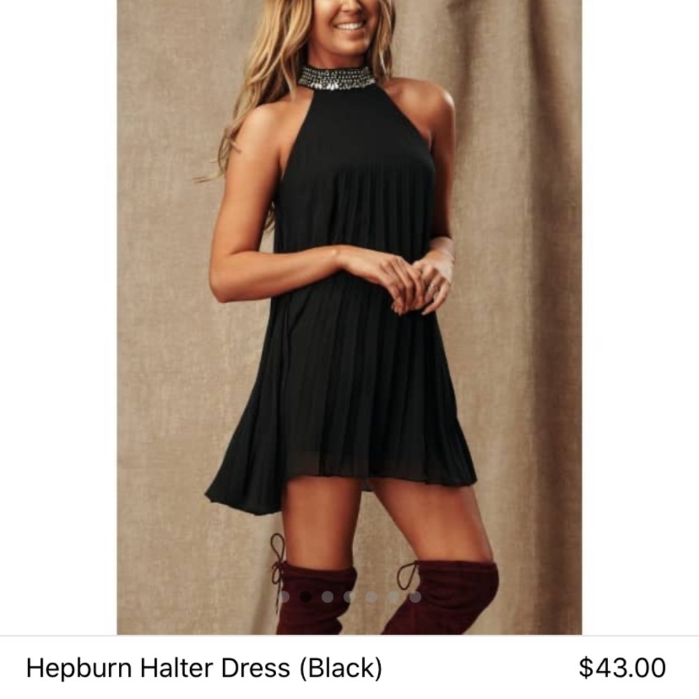Black dress.